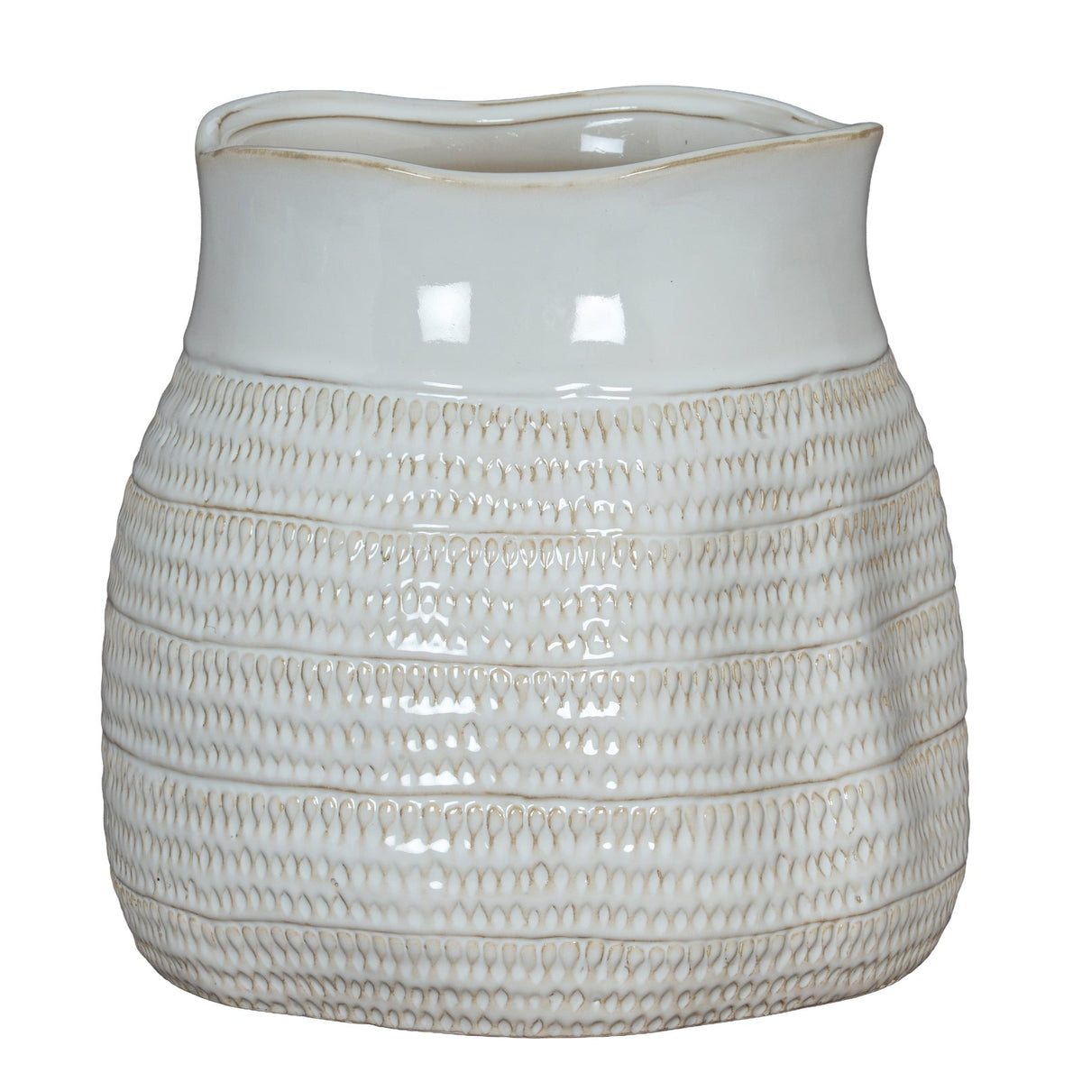 Tava Hewn Bud Vase - Black Ceramic Decorative Vase