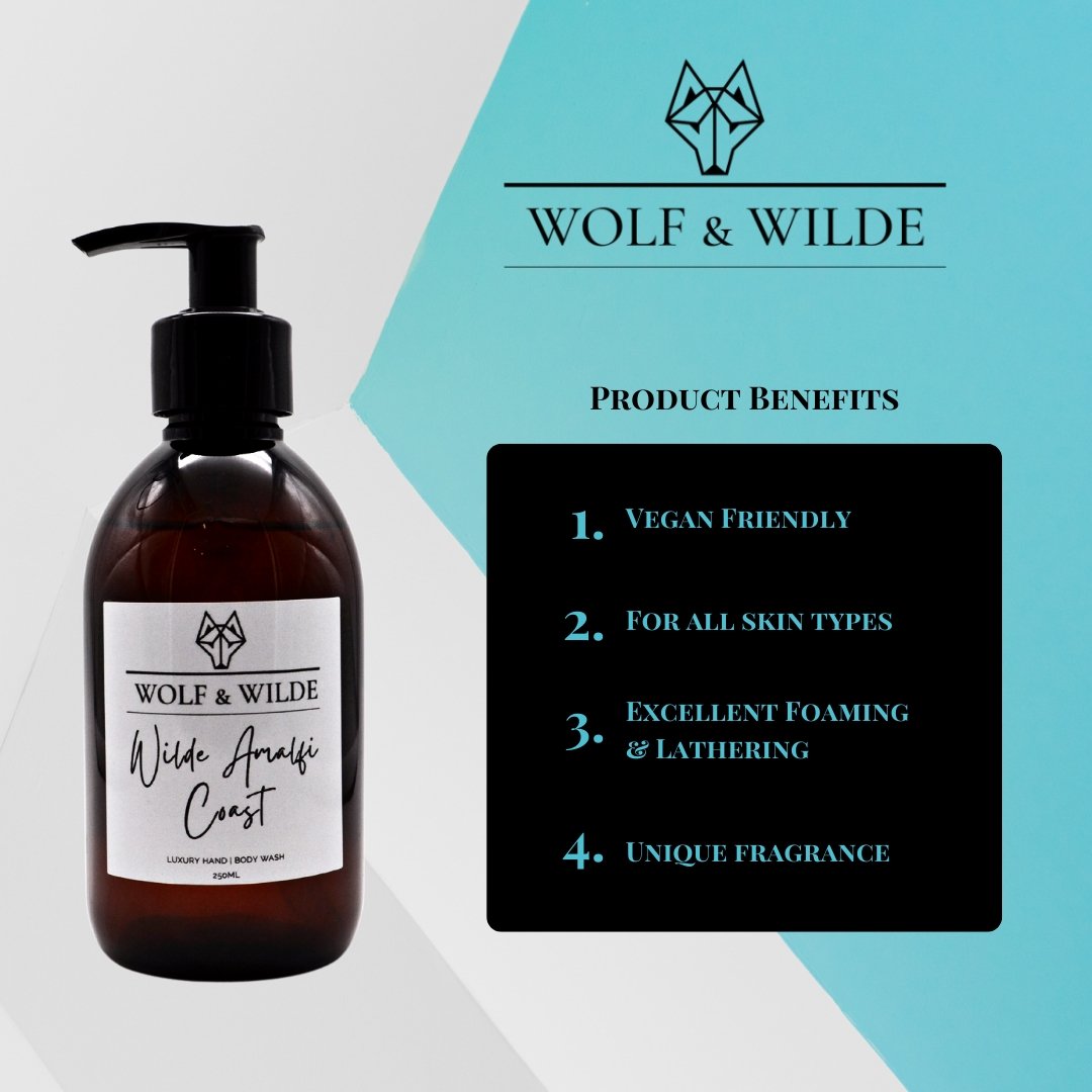 Wilde Amalfi Coast Luxury 2 In 1 Liquid Soap - Hand & Body 250ML