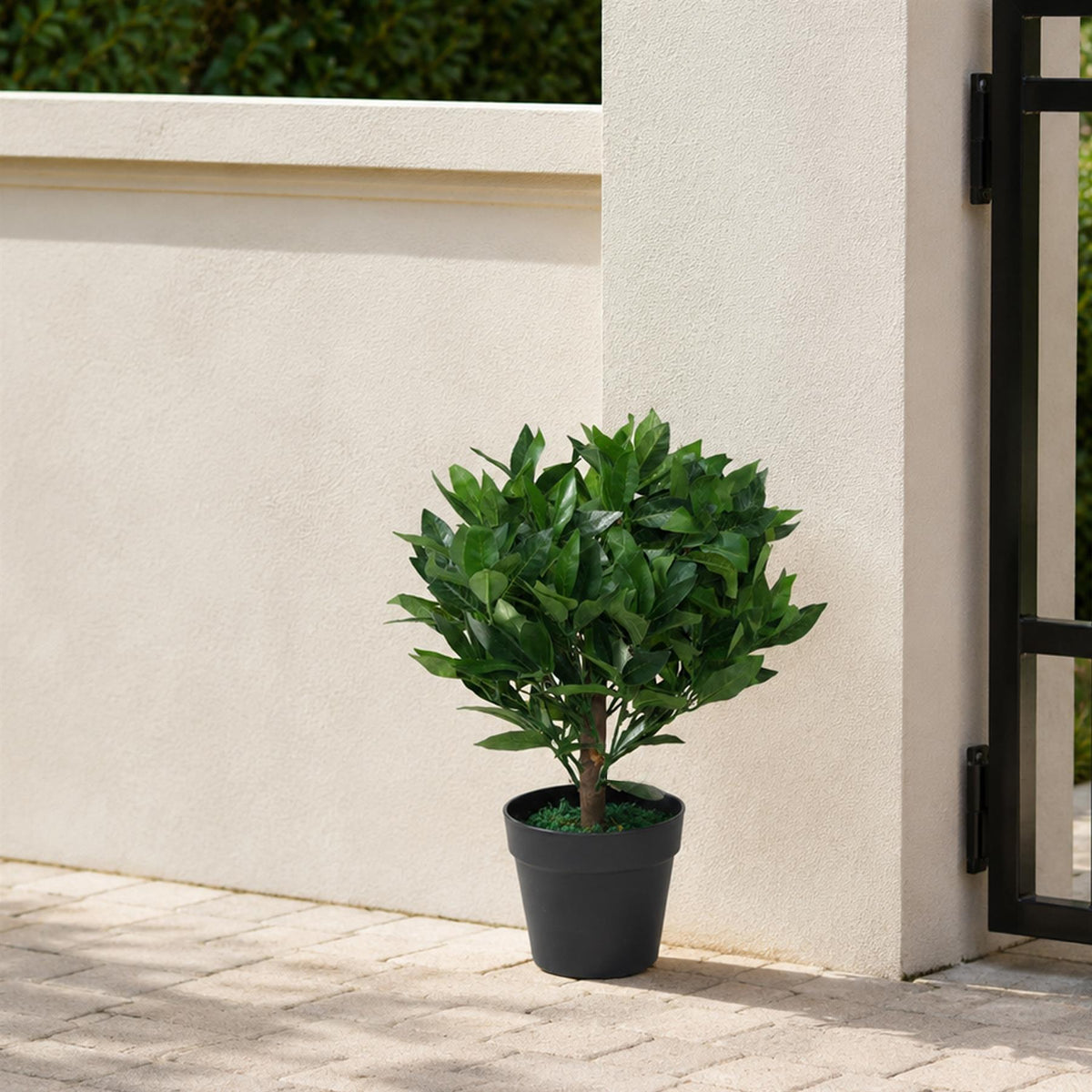 50cm Leaf Design UK Artificial Realistic Bay Laurel Topiary Ball Tree