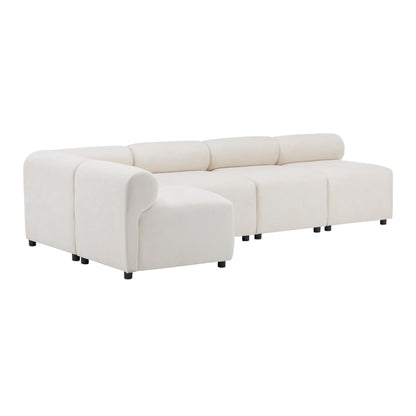 Evelyn Modular Chenille Sectional Sofa, 78- to 114-Inch Configurations