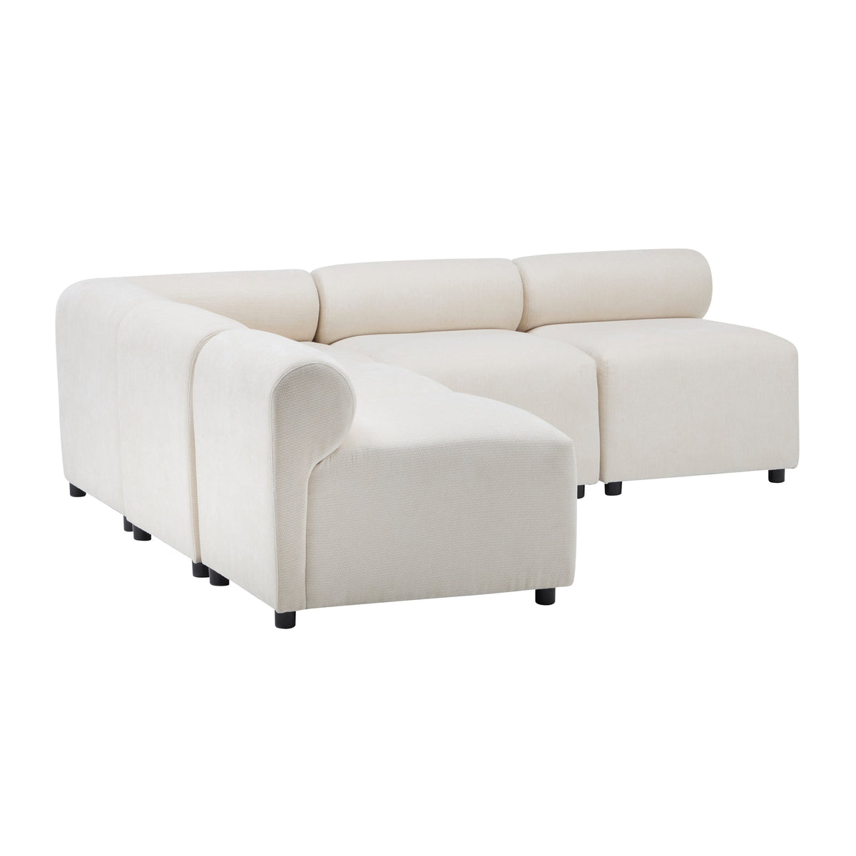 Evelyn Modular Chenille Sectional Sofa, 78- to 114-Inch Configurations