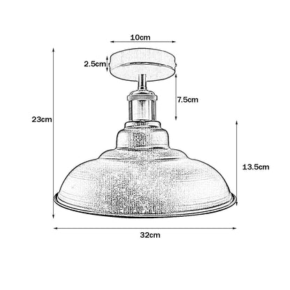 Semi Flush Mount Ceiling Light E27 ~3763