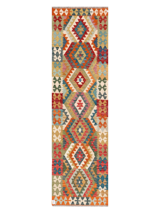 Maimana Kilim Runner - 288 × 81 cm (9'5" x 2'8")