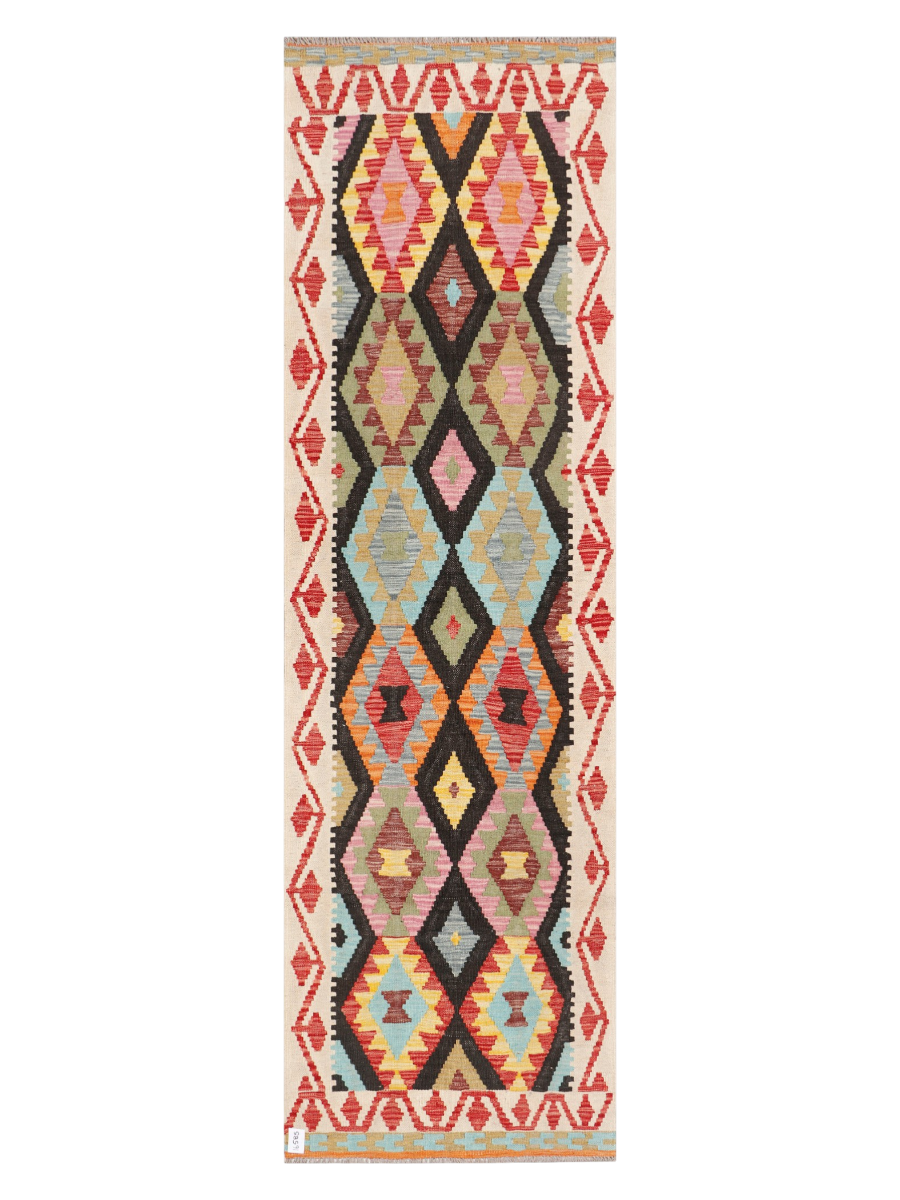 Maimana Kilim Runner - 289 × 85 cm (9'6" x 2'9")