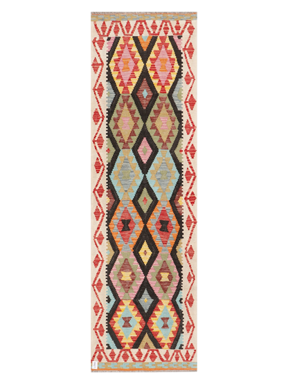 Maimana Kilim Runner - 289 × 85 cm (9'6" x 2'9")