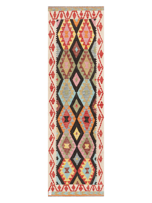Maimana Kilim Runner - 289 × 85 cm (9'6" x 2'9")