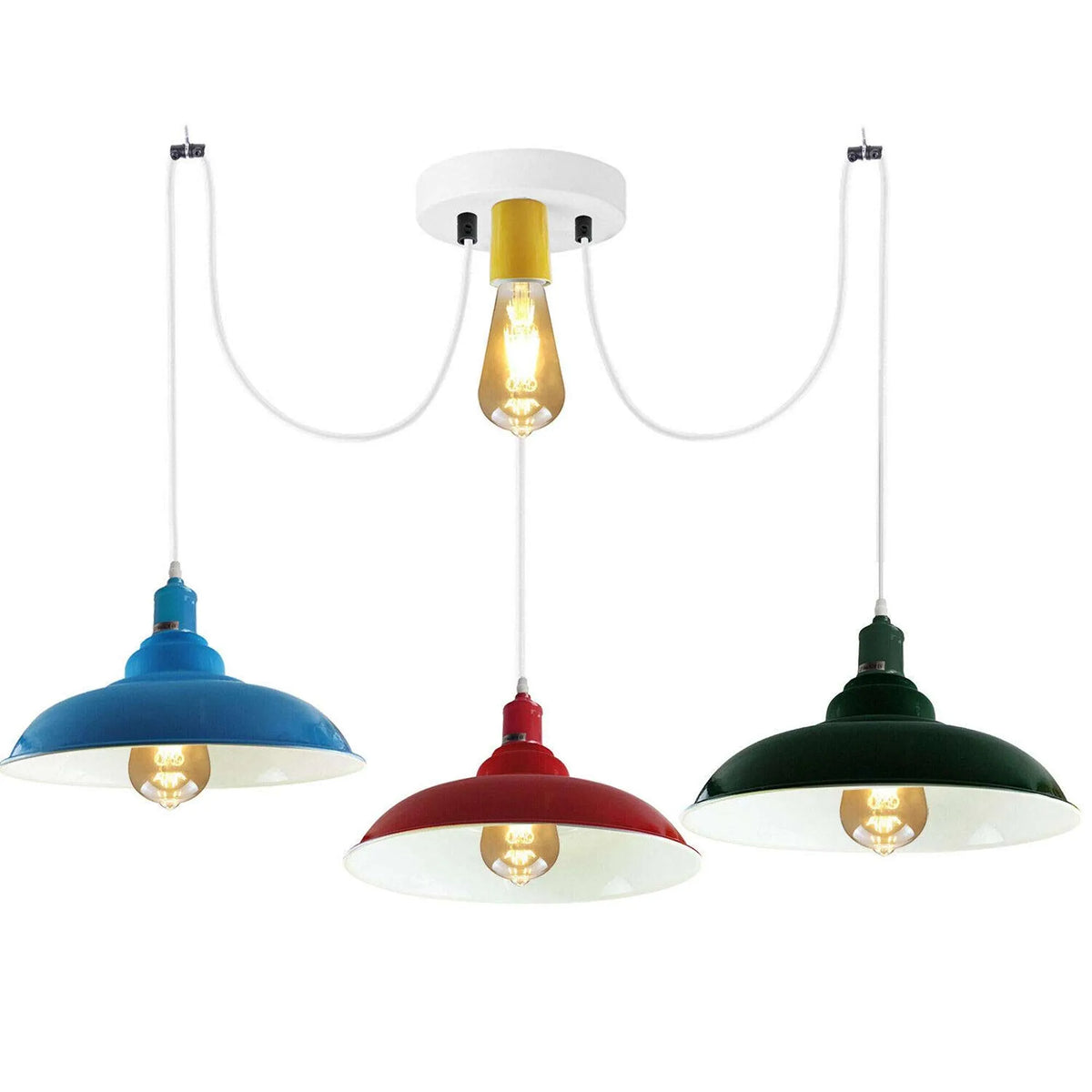 3 Way Spider Light E27 Adjustable Cable  Pendant Light ~5669-9