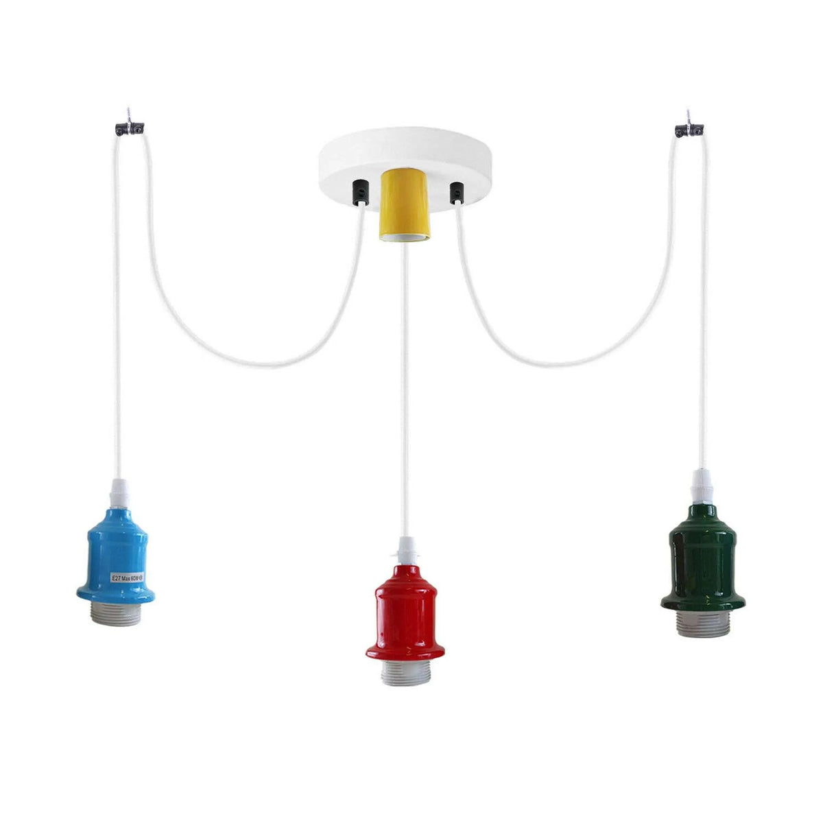3 Way Spider Light E27 Adjustable Cable  Pendant Light ~5669-10