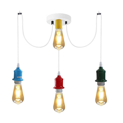 3 Way Spider Light E27 Adjustable Cable  Pendant Light ~5669-11
