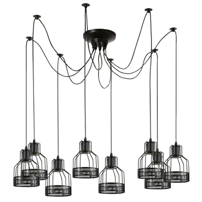 Retro Multi Arm Birdcage Pendant Light | E27 | Vintage | Adjustable ~6318