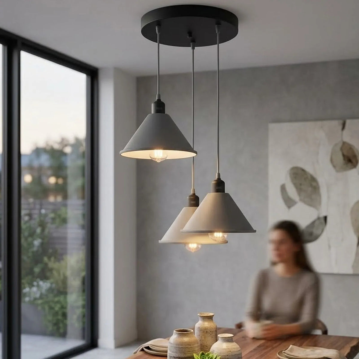 3 Drop Pendant Cluster Light Fitting ~6735-1