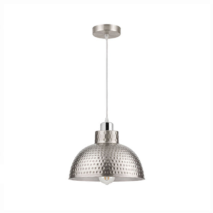 Vintage Hammered Pendant Light 26cm E27 ~6827-2
