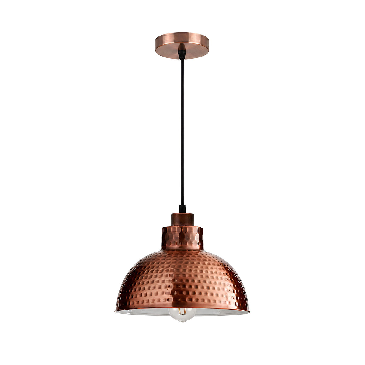 Vintage Hammered Pendant Light 26cm E27 ~6827-5