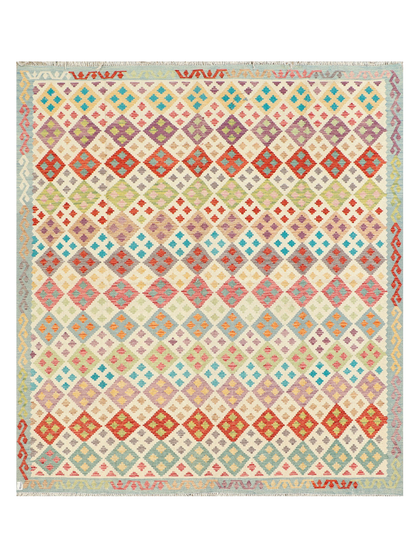 Maimana Kilim - 292 × 260 cm (9'7" x 8'6")