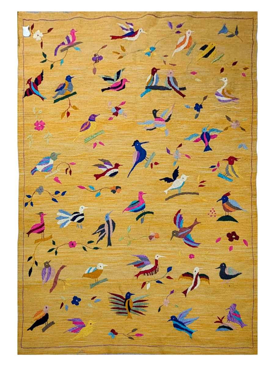 Suzani Afghan Kilim Rug - Size: 245 x 166 cm