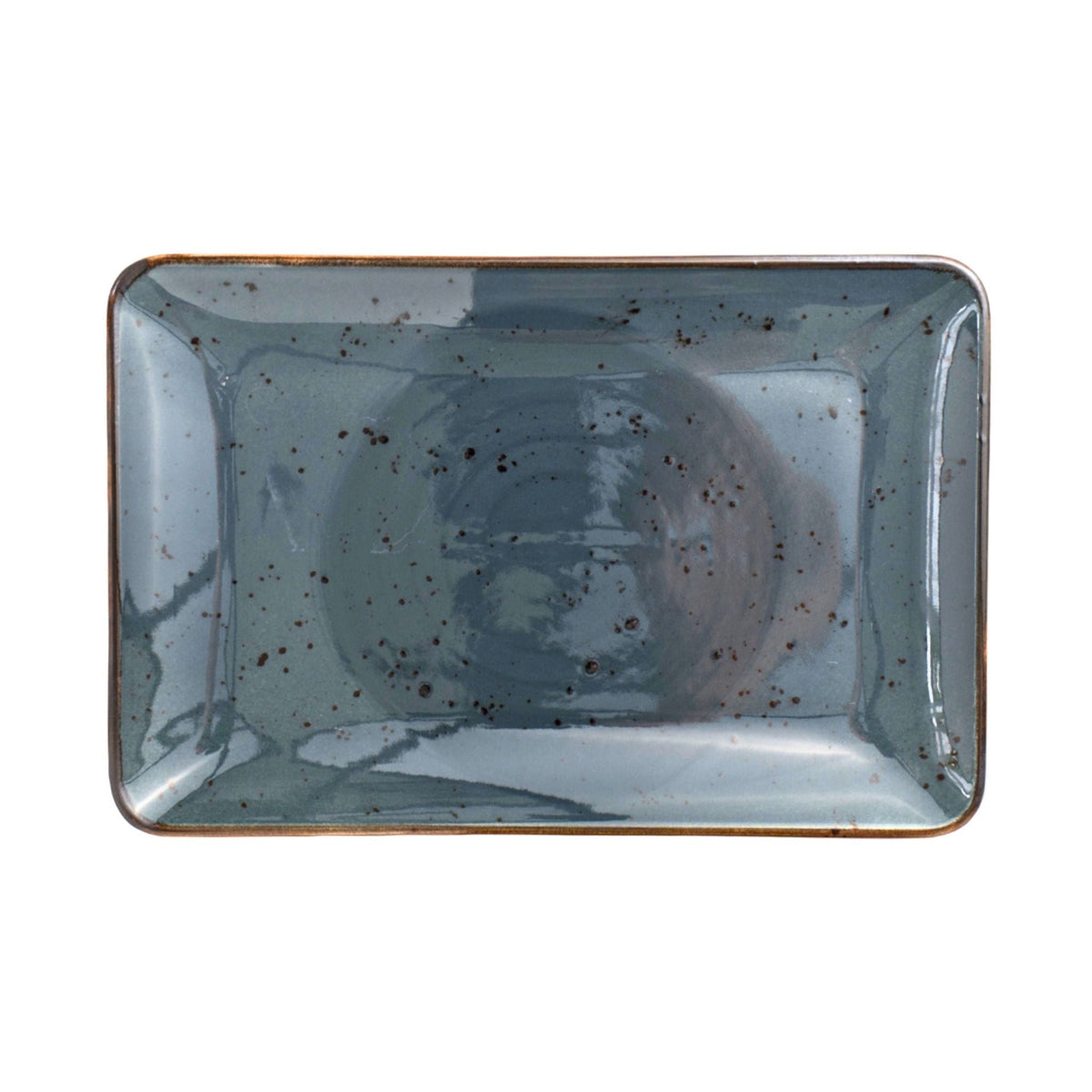 Porcelain Serving Plate – Fairlie, Forest Green – 30x20cm