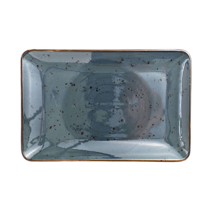 Porcelain Serving Plate – Fairlie, Forest Green – 30x20cm