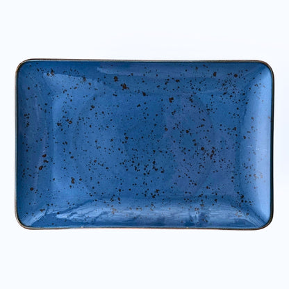 Porcelain Serving Plate – Fairlie, Blue – 30x20cm
