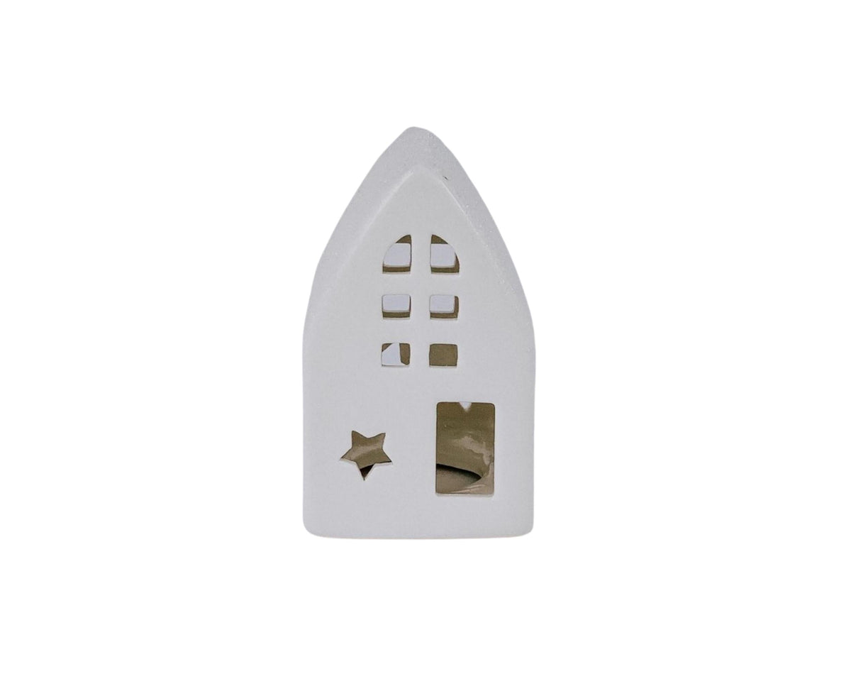 Christmas Ceramic House Tealight Holder