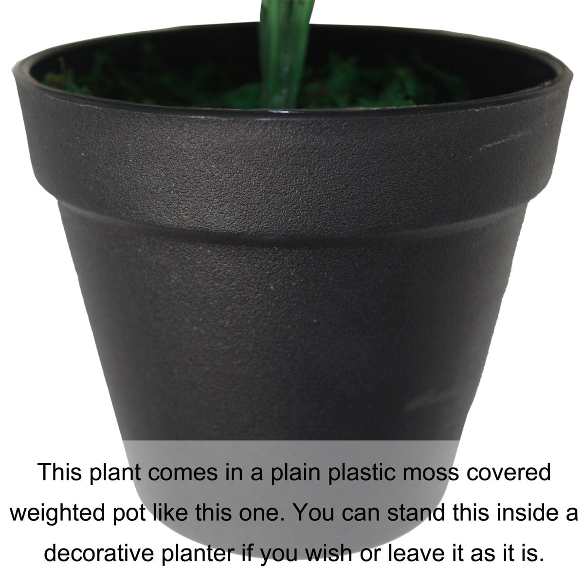 Leaf Design UK Realistic Large Artificial Foliage Plant with Pot 60cm