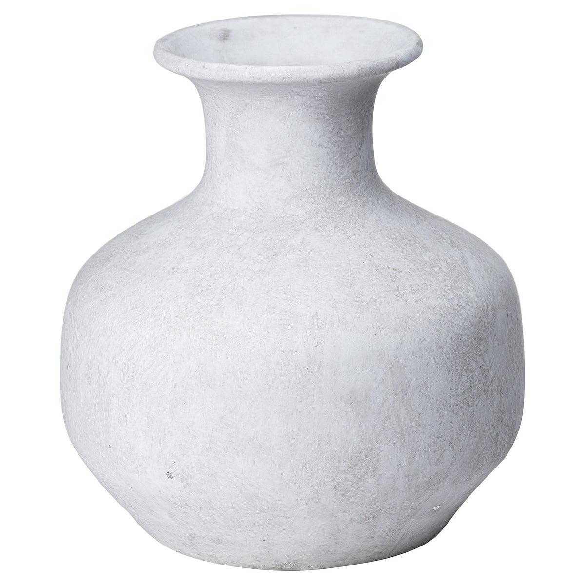 Darcy Squat Stone Vase - Stone Ceramic Decorative Vase