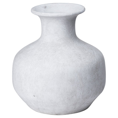 Darcy Squat Stone Vase - Stone Ceramic Decorative Vase