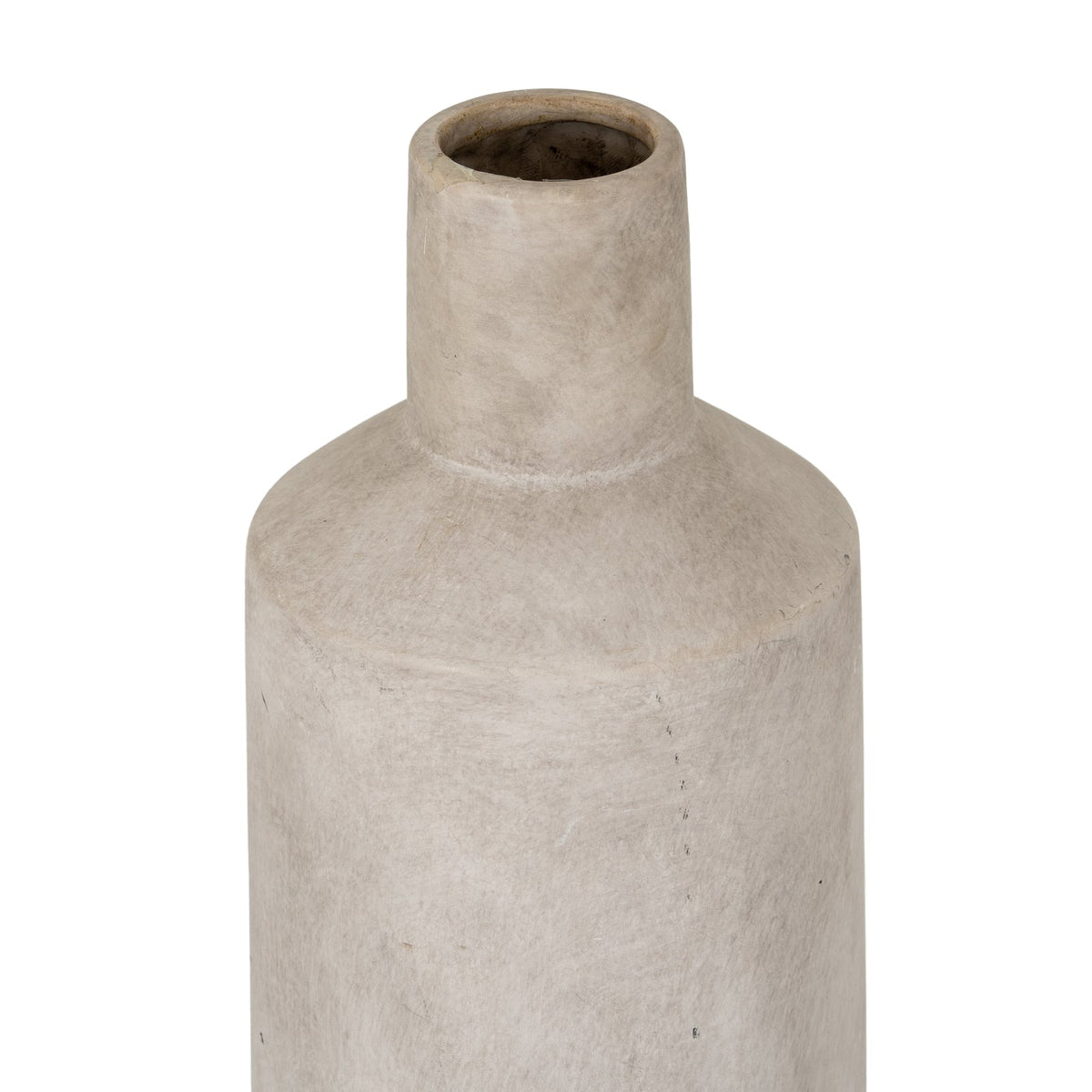 Darcy Sutra Vase - Antique White Stoneware Decorative Vase