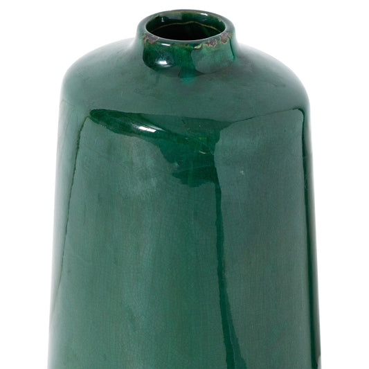 Garda Emerald Glazed Liv Vase White Ceramic