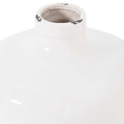 Garda Glazed Eve Vase - Grey Ceramic Decorative Vase