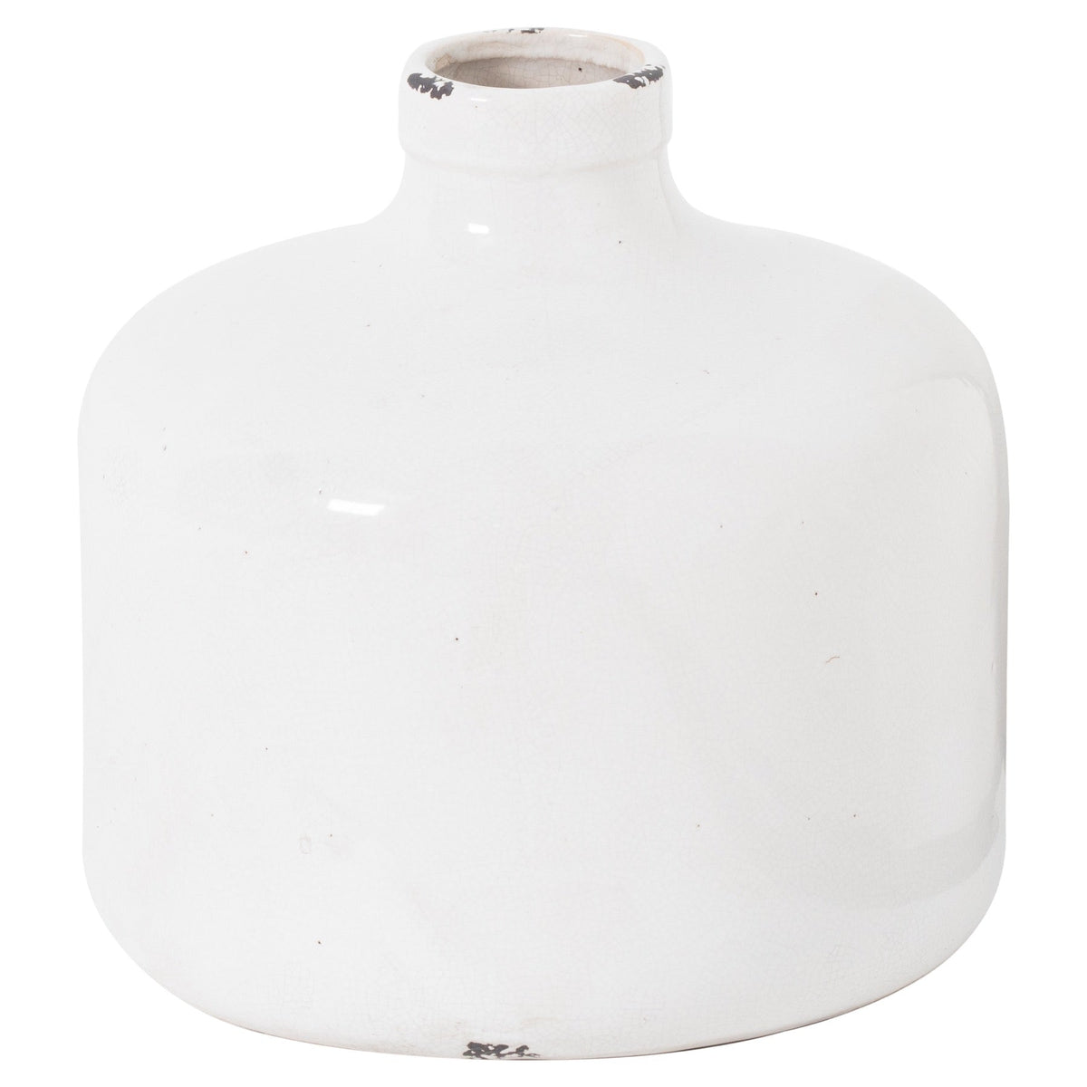 Garda Glazed Eve Vase - Grey Ceramic Decorative Vase