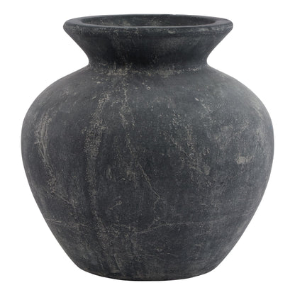 Amalfi Grey Vase - Antique White Ceramic Decorative Vase