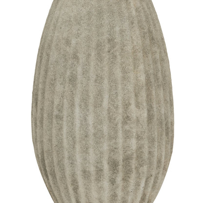 Catania Large Olpe Vase - Silver Ceramic Decorative Vase
