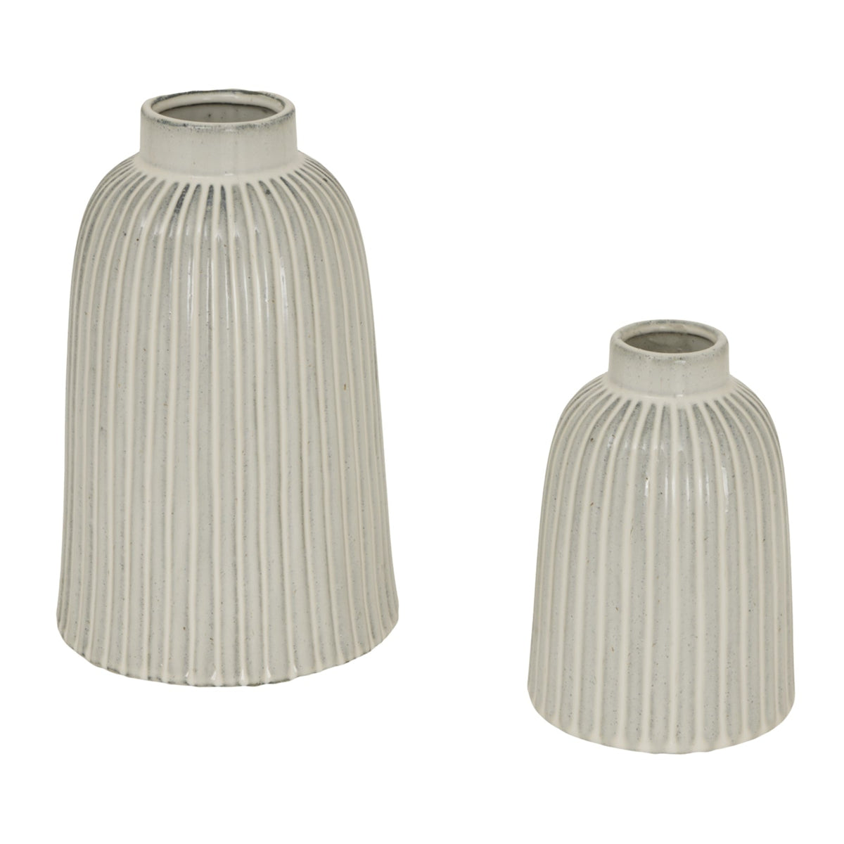 Monte Large Bell Vase - Stone Glass Decorative Vase