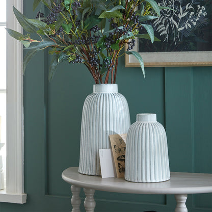 Monte Large Bell Vase - Stone Glass Decorative Vase