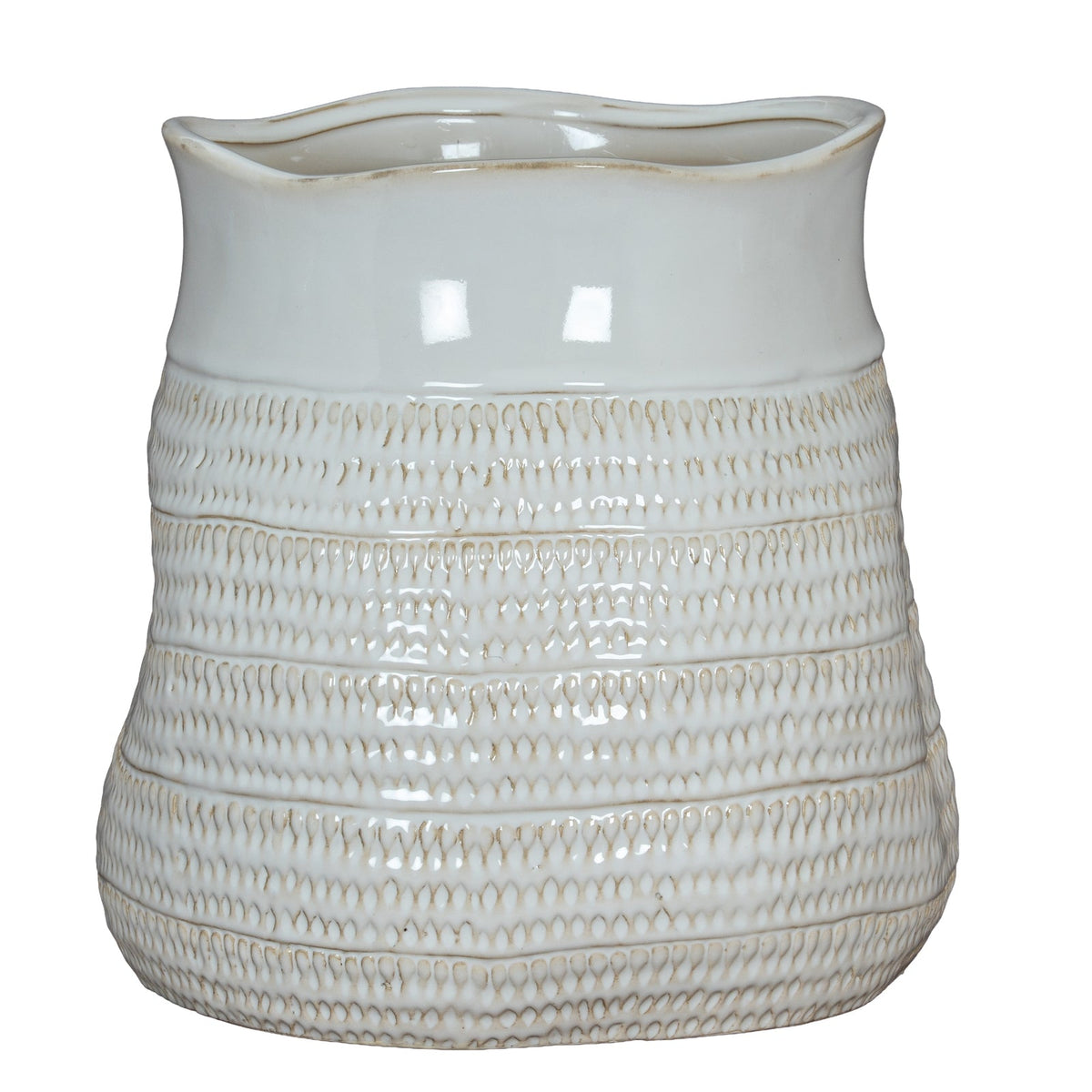 Tava Hewn Bud Vase - Black Ceramic Decorative Vase