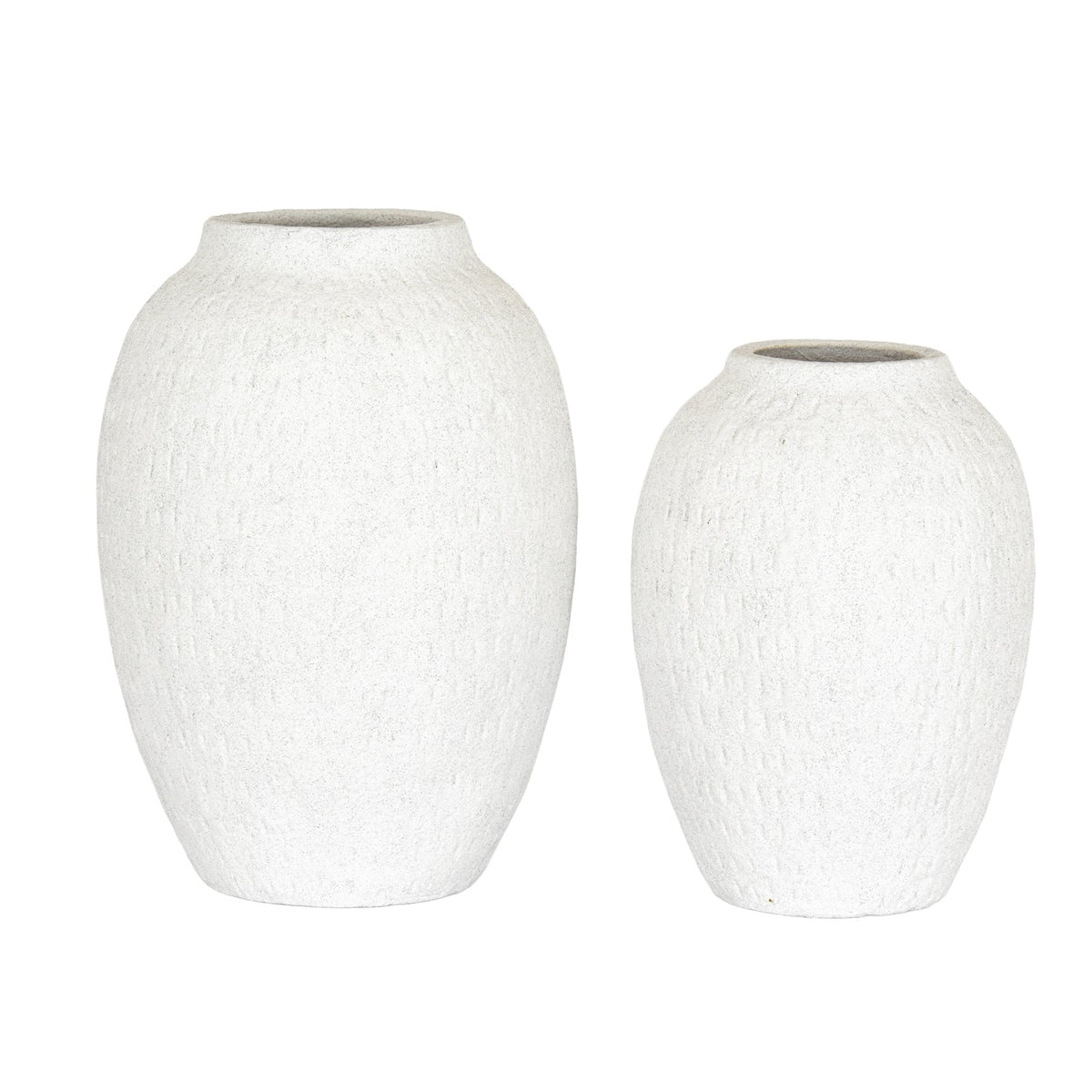Ashen Large Tall Vase - Grey Ceramic Decorative Vase