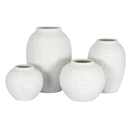 Ashen Large Tall Vase - Grey Ceramic Decorative Vase