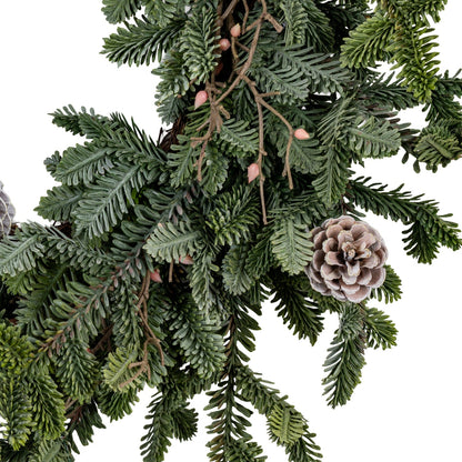 Woodland Pine Wreath With Pinecones-2