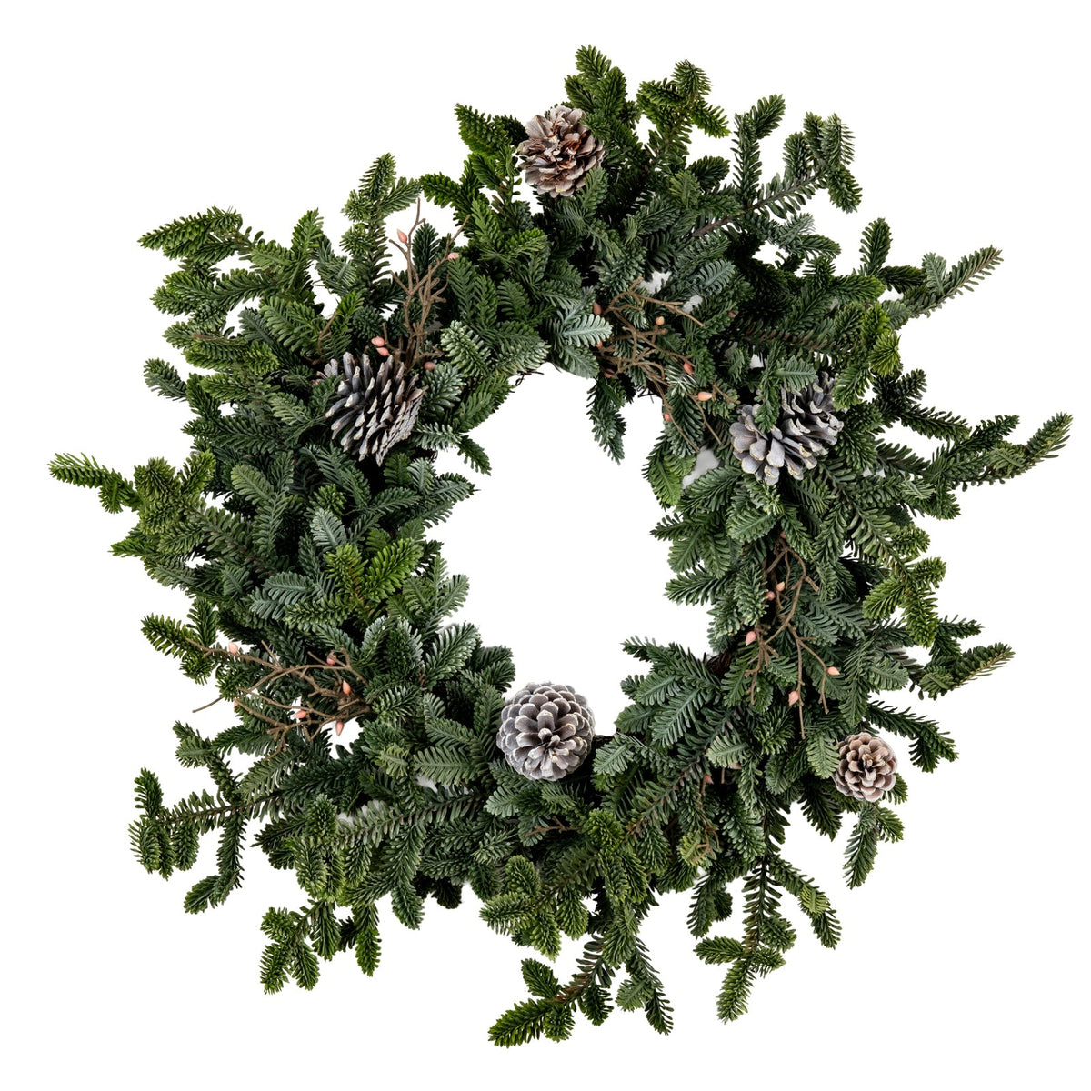 Woodland Pine Wreath With Pinecones-0