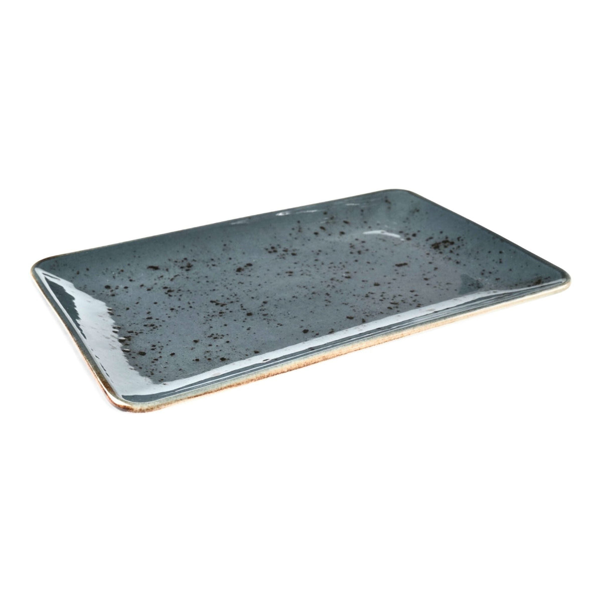 Porcelain Serving Plate – Fairlie, Forest Green – 30x20cm