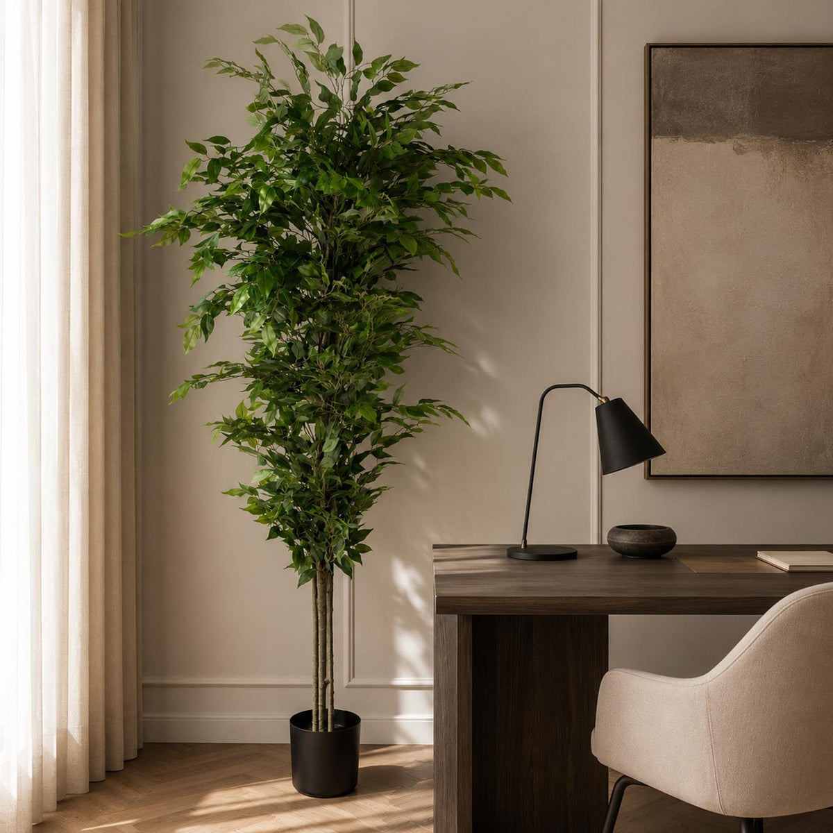 180cm Artificial Ficus Tree Green Realistic - Premium Quality