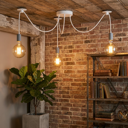 3 Way Spider Light E27 Adjustable Cable  Pendant Light ~5669-1