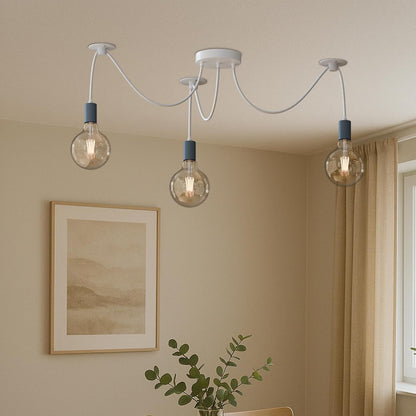 3 Way Spider Light E27 Adjustable Cable  Pendant Light ~5669-2