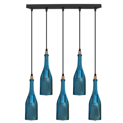 Industrial Wine Bottle Cluster Pendant Light 5 Head E27~2205