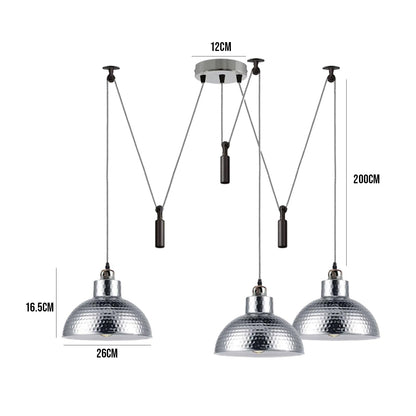 3 Pendant Lights Over Dining Table 2M Height Adjustable ~6604