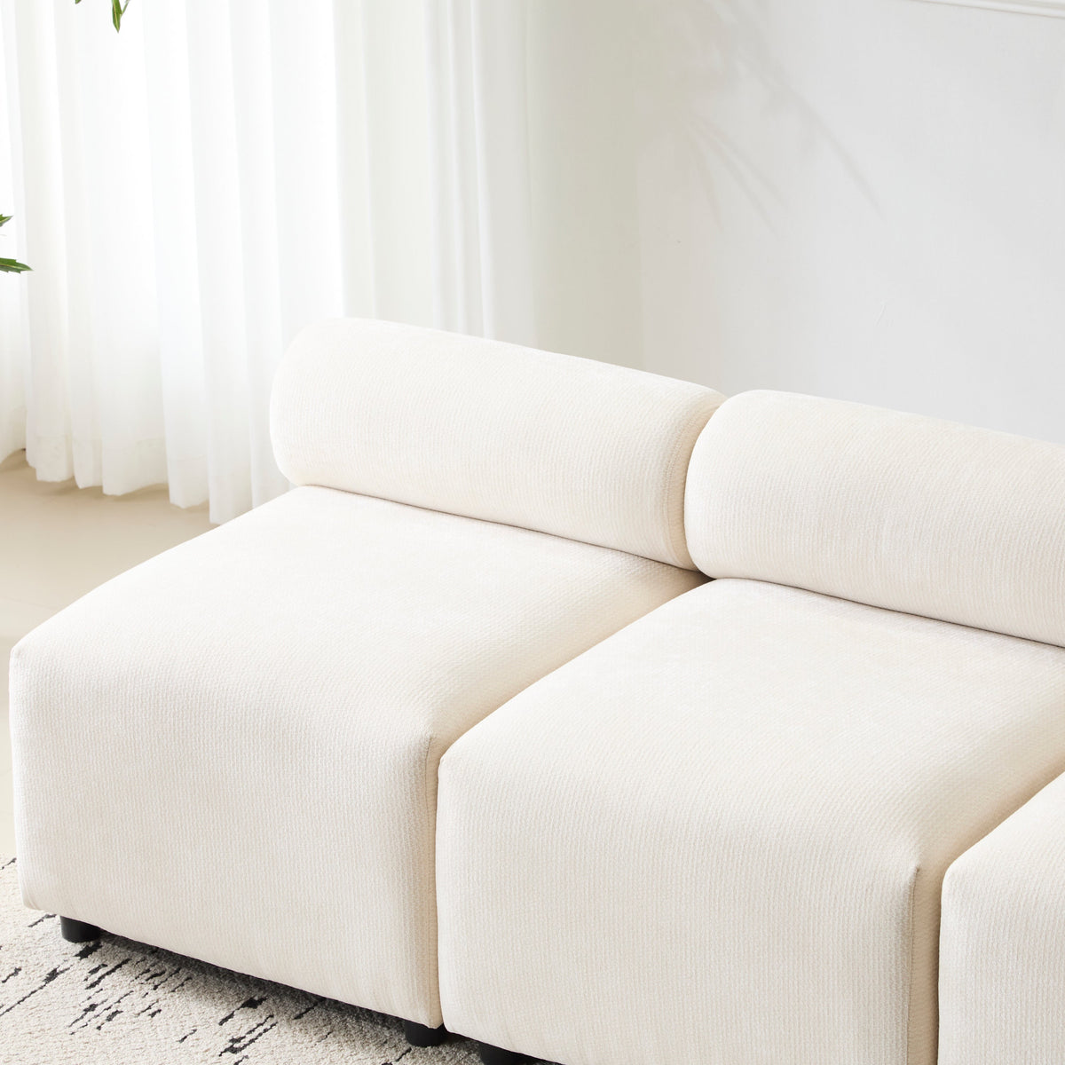 Evelyn Modular Chenille Sectional Sofa, 78- to 114-Inch Configurations