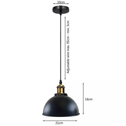 Vintage Ceiling Pendant Light Metal Lampshade Loft Hanging Retro Lamp ~  6020