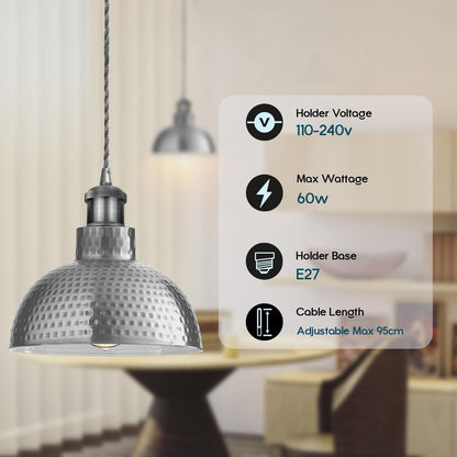 3 Pendant Lights Over Dining Table 2M Height Adjustable ~6604