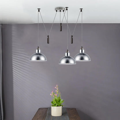 3 Pendant Lights Over Dining Table 2M Height Adjustable ~6604