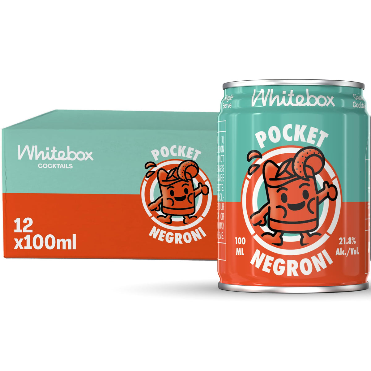 Whitebox Pocket Negroni – 12 x 100ml Ready-to-Drink Cocktails